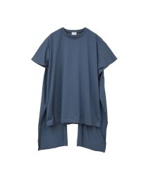 MANOF(マノフ)/BACK LAYERED CUT TOPS/BLUE