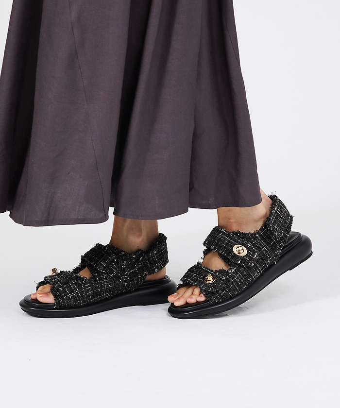 AuBANNISTER ベルクロスポーツサンダル その他 L