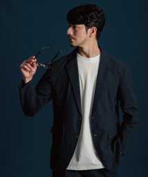 THE SHOP TK(ザ　ショップ　ティーケー)/【吸水速乾/セットアップ可】シアサッカーメッシュジャケット/ネイビー（094）