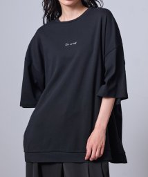 JUNRed/2ポイントショートスリーブワイドTシャツ/506099003