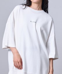 JUNRed/2ポイントショートスリーブワイドTシャツ/506099003