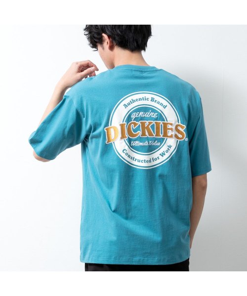  GENELESS(GENELESS)/tシャツ メンズ 半袖 GENUINE 半袖tシャツ おしゃれ ディッキーズ クルーネック トップス アメカジ Tシャツ ギフト 夏 半袖Tシャツ 長袖 春夏/ブルー