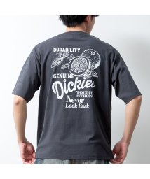  GENELESS/半袖tシャツ メンズ GENUINE 半袖 おしゃれ プリント ディッキーズ クルーネック トップス プリントtシャツ 春夏 グレー アメカジ tシャツ/506099549