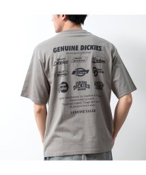  GENELESS(GENELESS)/半袖tシャツ メンズ GENUINE 半袖 バックプリント ディッキーズ クルーネック トップス プリント カジュアル 綿 tシャツ ストリート/カーキ