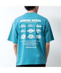  GENELESS(GENELESS)/半袖tシャツ メンズ GENUINE 半袖 バックプリント ディッキーズ クルーネック トップス プリント カジュアル 綿 tシャツ ストリート/ブルー