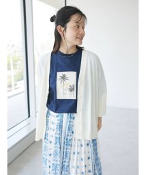 CRAFT STANDARD BOUTIQUE(クラフトスタンダードブティック)/UVカット/接触冷感/マシンウォッシャブル/Vネックニットカーディガン/アイボリー