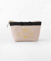 TOCCA(TOCCA)/【WEB限定＆一部店舗限定】POINT OF RIBBON POUCH ポーチ/ベージュ系