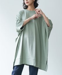 mili an deni/マント型チュニックTシャツ/505402173
