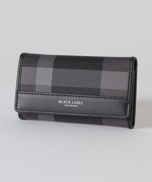 トーナルクレストブリッジチェックキーケース 