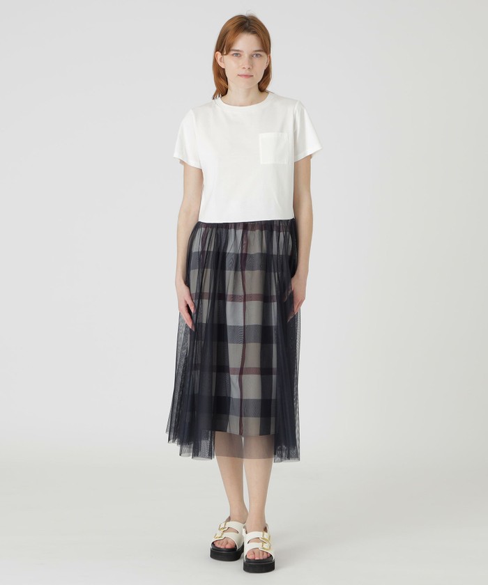 BLUE LABEL CRESTBRIDGEリバーシブルフレアースカート BLUE LABEL / BLACK LABEL CRESTBRIDGE｜【一部店舗限定