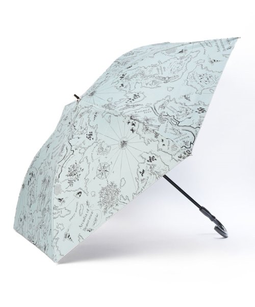 Beaurance LX(ビューランス)/Beaurance （ビューランス） プリント柄　晴雨兼用トップフラット折傘/ミントグリーン