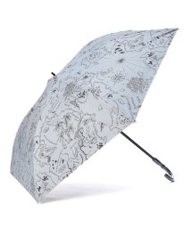 Beaurance LX(ビューランス)/Beaurance （ビューランス） プリント柄　晴雨兼用トップフラット折傘/シルバーグレー