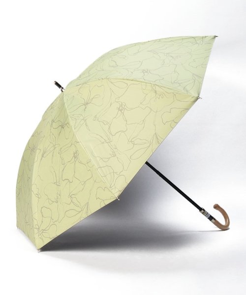 Beaurance LX(ビューランス)/Beaurance （ビューランス） プリント柄 晴雨兼用ショート傘（1段スライド）/ペールイエロー