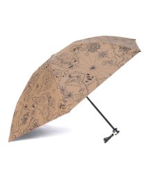 Beaurance LX(ビューランス)/Beaurance （ビューランス）プリント柄 晴雨兼用折り畳みミニ傘/キャメル