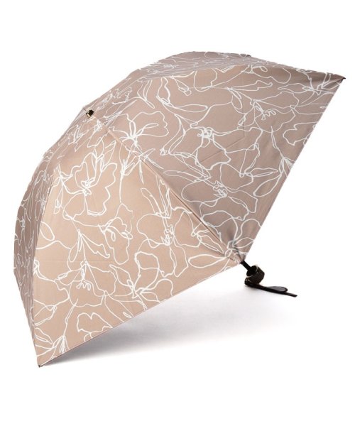 Beaurance LX(ビューランス)/Beaurance （ビューランス）フラワープリント柄 晴雨兼用折り畳みミニ傘/ベージュ