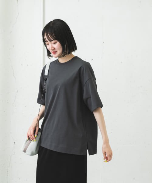 EKAL(EKAL)/『吸水速乾/UVカット』DRY OUT BIG S/S T－SHIRTS/グレー