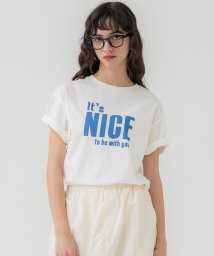 coca(コカ)/ロゴプリント半袖Tシャツ（コットン/カットソー/ロゴTシャツ/クルーネック/英字）/C