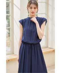 tocco closet/ウエストりぼん付きフリルスリーブワンピース/506078743