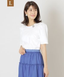 TO BE CHIC(L SIZE)(トゥービーシック Lサイズ)/【L】コットンポンチ プルオーバーカットソー/オフホワイト