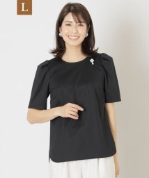 TO BE CHIC(L SIZE)(トゥービーシック Lサイズ)/【L】コットンポンチ プルオーバーカットソー/ブラック