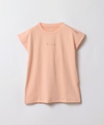 FILA（Casual）(フィラ（カジュアル）)/【カジュアルウェア】 ストレッチツイル リラックスフレンチスリーブTシャツ レディース/ピンク