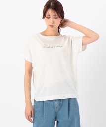 COMME CA ISM /箔プリント　Ｔシャツ/506081630