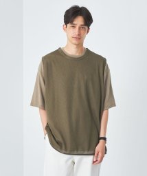 green label relaxing(グリーンレーベルリラクシング)/Morley メッシュレイヤード Tシャツ/BEIGE