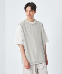 green label relaxing(グリーンレーベルリラクシング)/Morley メッシュレイヤード Tシャツ/OFFWHITE