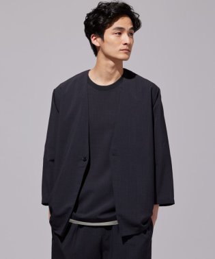 COMME CA ISM MENS/【セットアップ対応】ファンクショナル リネンライク ノーカラージャケット/506093807