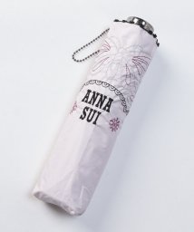 Ana Sui(アナスイ)/ANNA SUI（アナスイ） ラメ刺しゅうｘ裾ピコット刺繍 晴雨兼用パラソル（折りたたみ・ミニ傘）/ピンク