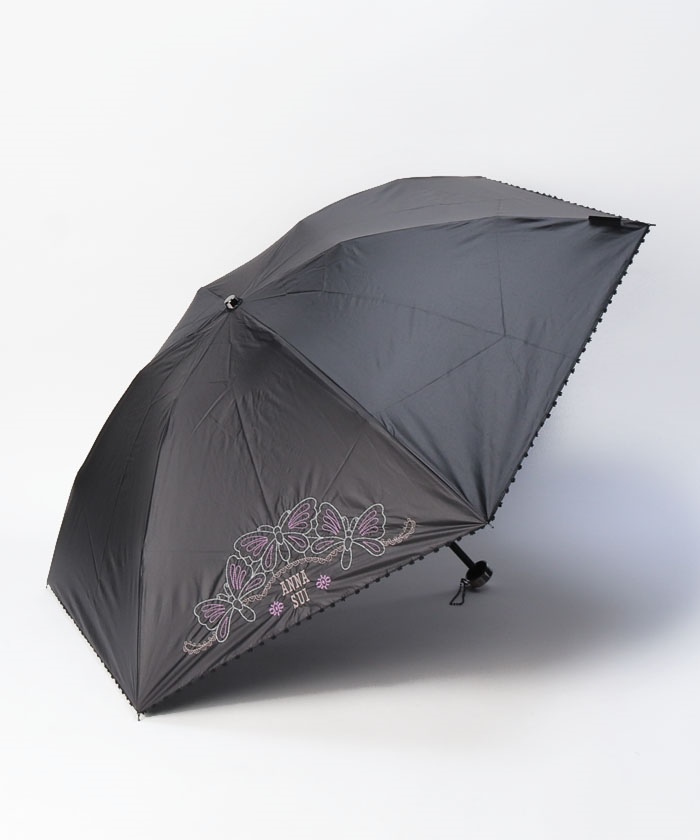 ANNA SUI アナスイ　日傘 ANNA SUI （アナスイ） 豪華レース風刺しゅう 晴雨兼用パラソル