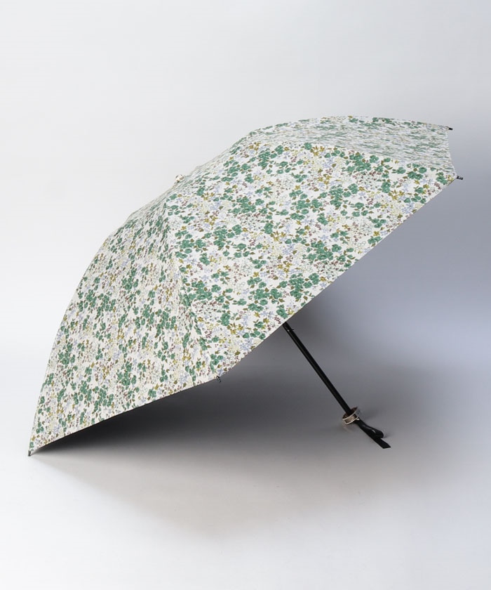 JILLSTUART(雑貨) JILL STUART(ジル スチュアート) 小花プリント晴雨兼用傘(折り畳み・ グリーン ONESIZE JILLSTUART(雑貨) JILL STUART(ジル スチュアート) 小花プリント晴雨兼用傘(折り畳み・ グリーン ONESIZE