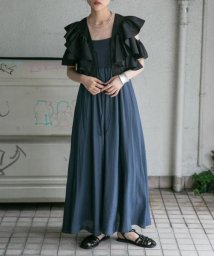 KBF(ケービーエフ)/カップインギャザーキャミワンピース/NAVY