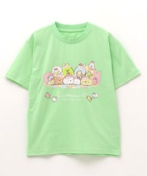 MAC HOUSE(kid's)(マックハウス（キッズ）)/すみっコぐらしガールズプリントTシャツ 22863213/ライム