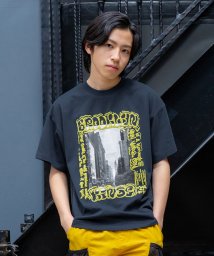 GLAZOS/【防汚加工】リゾートフロントプリント半袖Tシャツ/506098794