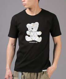 LUXSTYLE(ラグスタイル)/Hollywood rich.&(ハリウッドリッチ)スムースパンクベア半袖Tシャツ/Tシャツ 半袖 トップス メンズ レディース 夏 サマー クルーネック/ブラック