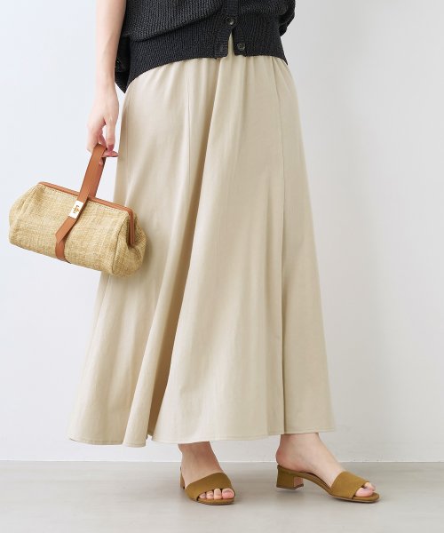 MICA&DEAL(マイカアンドディール)/swiss－cotton skirt/BEIGE