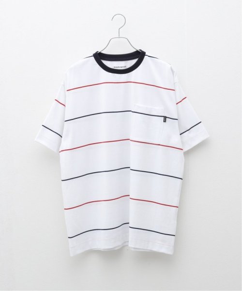 417 EDIFICE(フォーワンセブン　エディフィス)/CABARET POVAL / キャバレーポバール Third Stripe Top/ホワイト