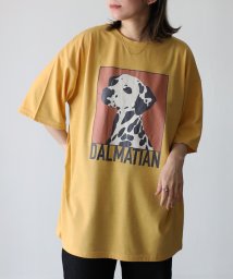 Riberry(リベリー)/DALMATIAN プリント 半袖BIGTシャツ/イエロー