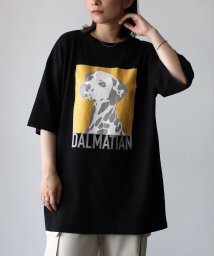 Riberry(リベリー)/DALMATIAN プリント 半袖BIGTシャツ/ブラック
