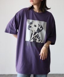 Riberry/DALMATIAN プリント 半袖BIGTシャツ/506100076