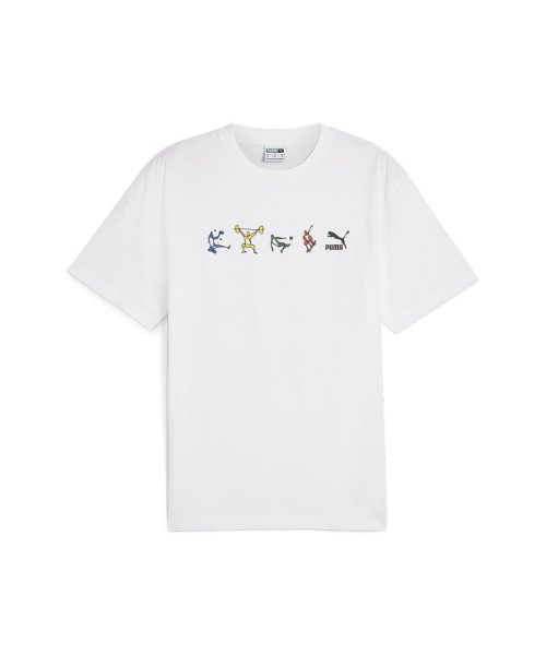 PUMA(プーマ)/ユニセックス GRAPHICS アスリート 半袖 Tシャツ/PUMAWHITE