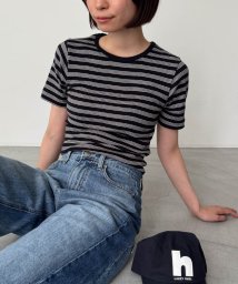 CANAL JEAN(キャナルジーン)/Miller(ミラー) クルーネックTシャツ/ブラック