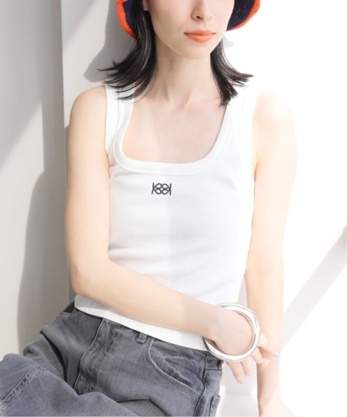 JOINT WORKS(ジョイントワークス)/KIJUN Square－Neck Rib Tank Top 24SSW22 0A/B/C/ D/ホワイト