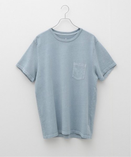 SAVE KHAKI(セイブカーキ)/SAVE KHAKI UNITED / S/S RECYCLED COTTON POCKET TEE/サックスブルー