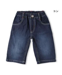 moujonjon(ムージョンジョン)/【子供服】 moujonjon (ムージョンジョン) ストレッチデニム6分丈ハーフパンツ 90cm～140cm M33110/ネイビー