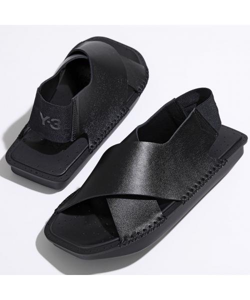 Y-3(ワイスリー)/Y－3 サンダル IG4052 レザー クロスベルト/ブラック