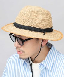 AMS SELECT(エーエムエスセレクト)/ReqHatter レックハッター ペーパーハット 中折れハット 帽子 細編みハット 2トーン/ベージュ