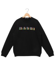 MARNI/マルニ 子供服 RAINBOWロゴ クルーネック スウェットシャツ 大人も可 ブラック キッズ MARNI M01076 M00J6 0M900 MS113U/506100546