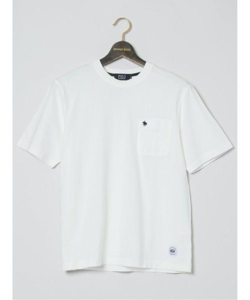 GRAND-BACK(グランバック)/【大きいサイズ】ポロ・ビーシーエス/POLO BCS 綿天竺 クルーネック半袖Tシャツ メンズ Tシャツ カットソー カジュアル インナー トップス ギフト プ/ホワイト